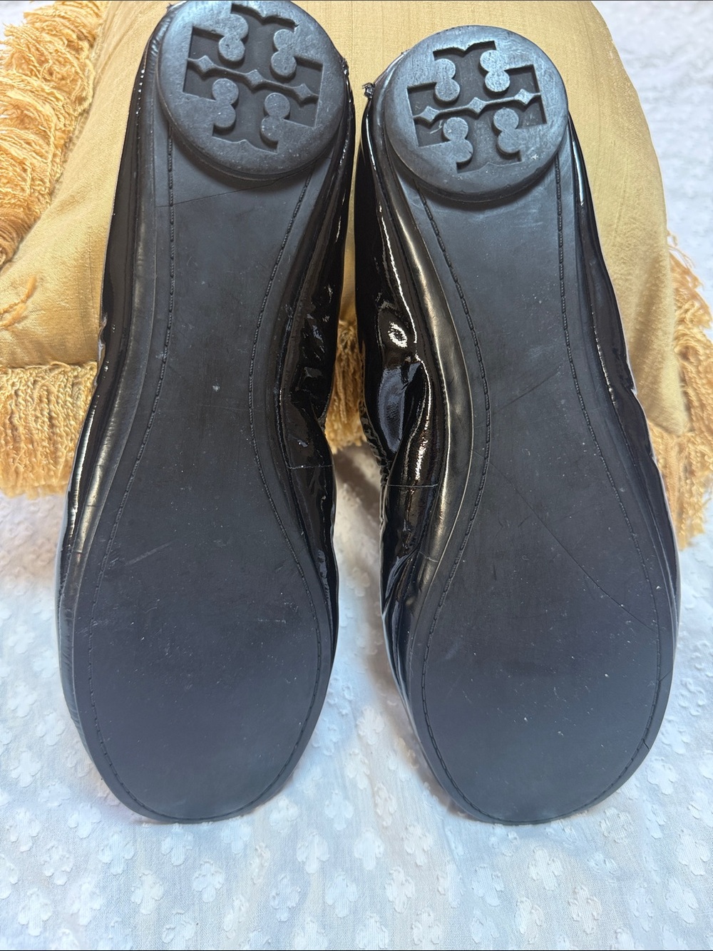 Tory Burch Eddie patent leather ballet flats size 9 - Picture 8 of 15